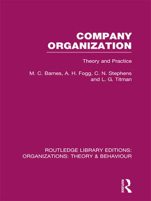 cover image of Company Organization (RLE